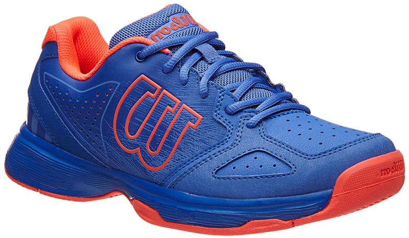 Wilson Kaos Comp JR - amparo blue/surf the web/fiery coral
