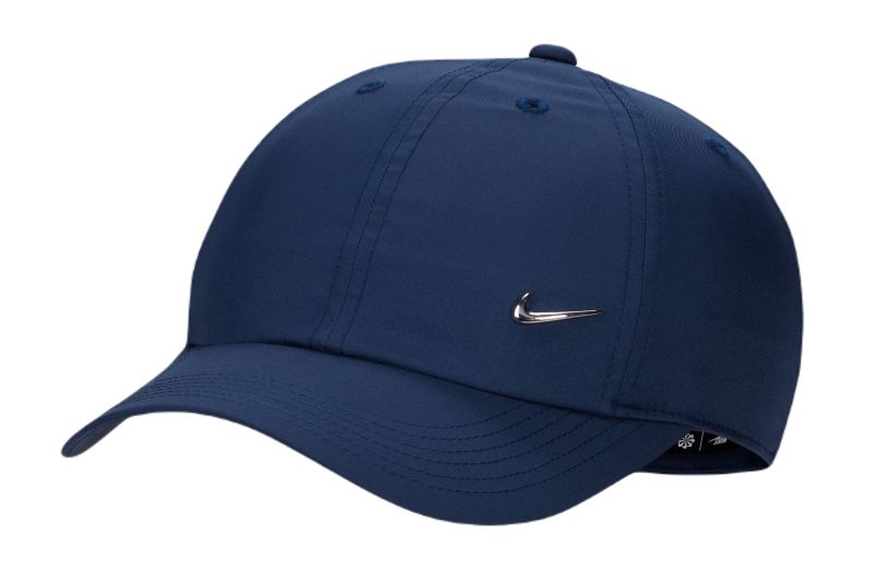 Nike Dri-Fit Club Unstructured Metal Swoosh Youth Cap - midnight navy