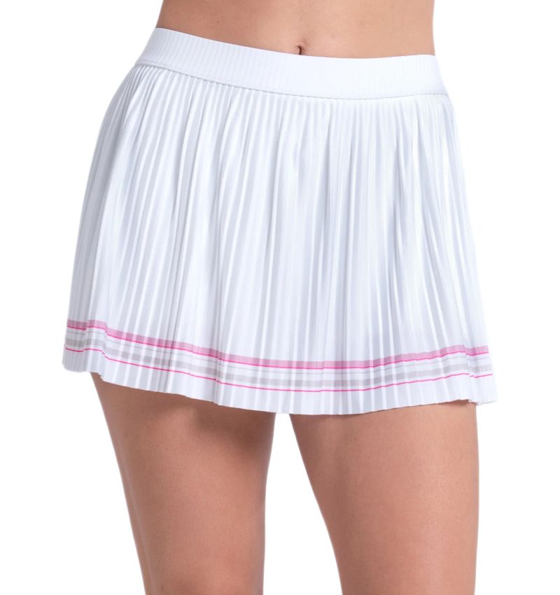 Lucky in Love Woven Strokes Pleated - white Lucky in Love Woven Strokes Pleated - white