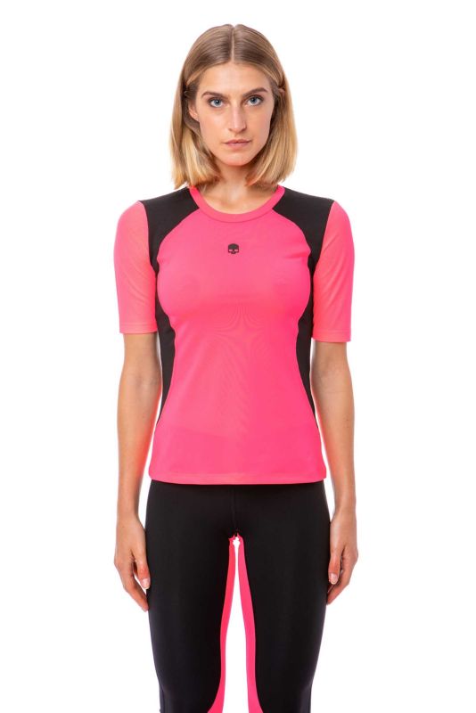 Hydrogen Second Skin Tee Woman - fluo fuchsia
