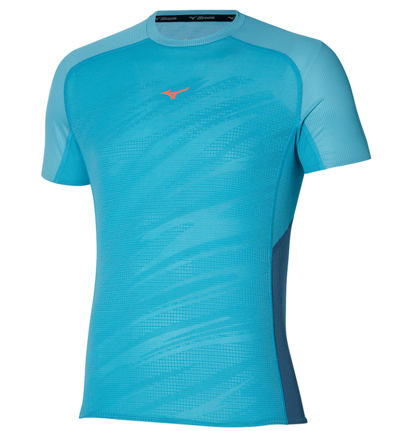 Mizuno Aero Tee - maui blue