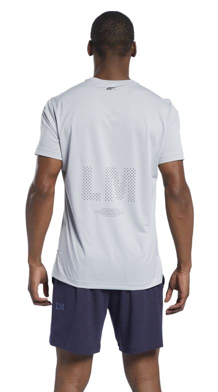 Reebok Les Mills Knit Short Sleeve T-Shirt M - pure grey
