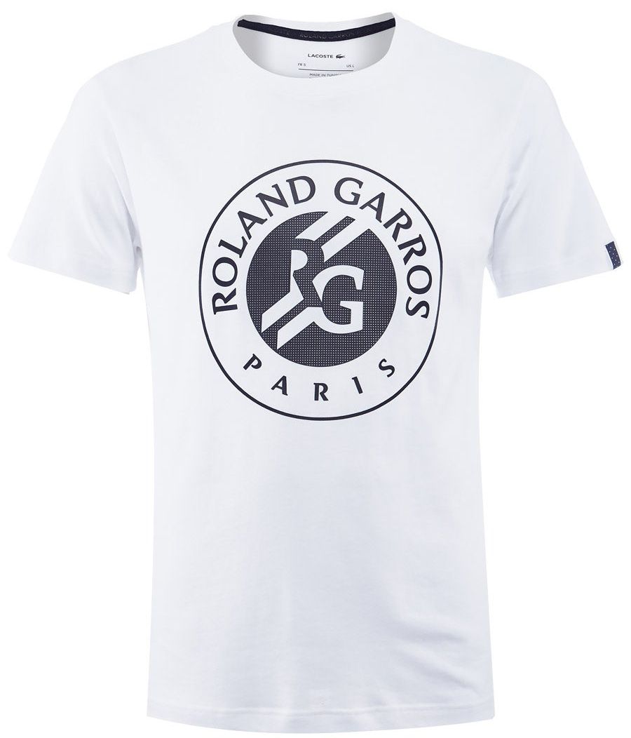Tennis Roland Garros Lacoste 2021 Lacoste Roland Garros Tee White