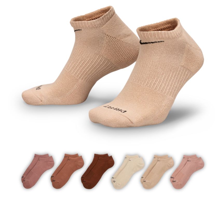 Nike Everyday Plus Cushioned Training No-Show 6P
