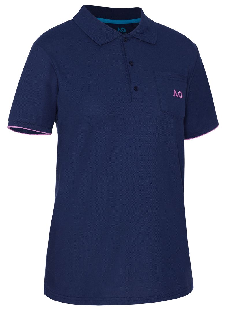 Australian Open Polo Pocket AO Logo - navy