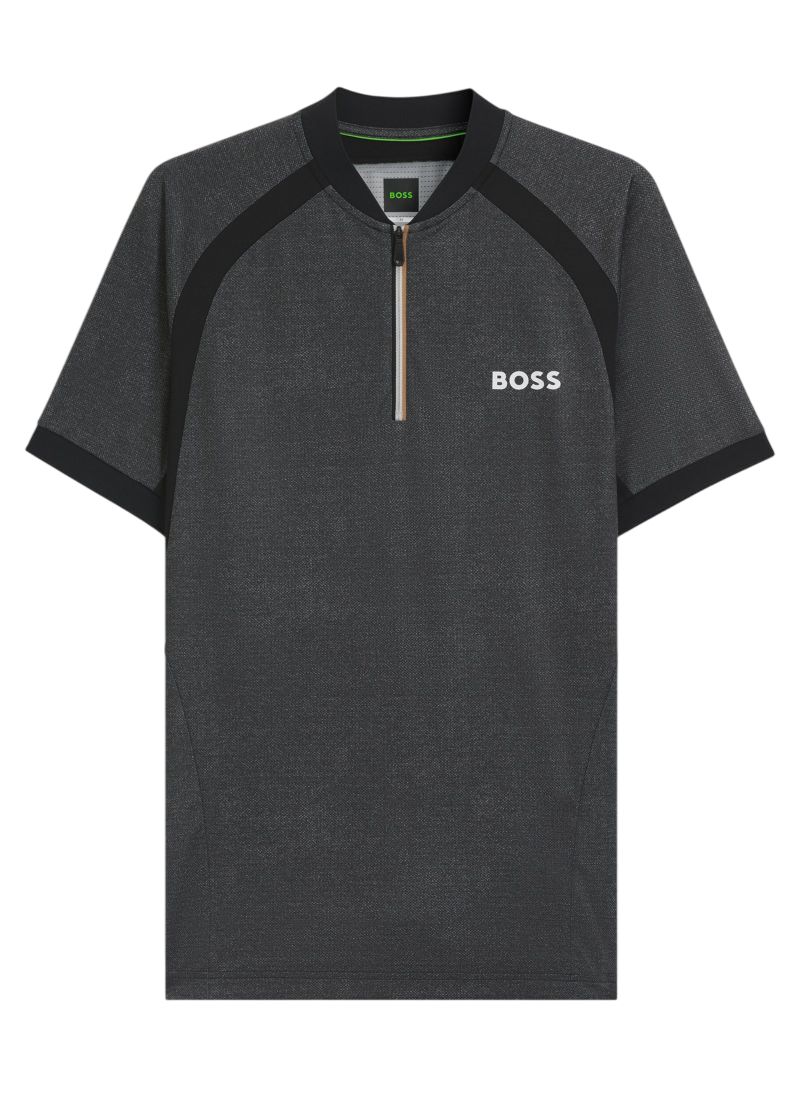 BOSS Matchball TOC Zip-Neck Slim-Fit - black