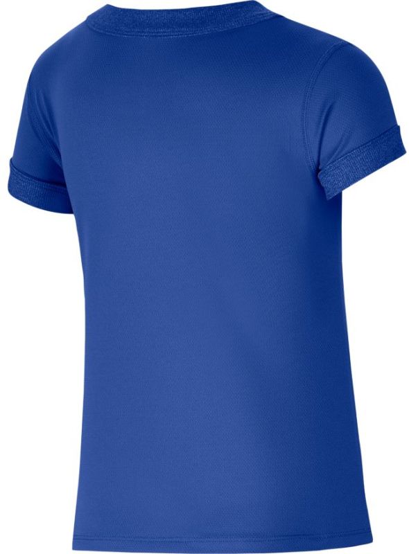 Nike Court G Dry Top SS - game royal/white