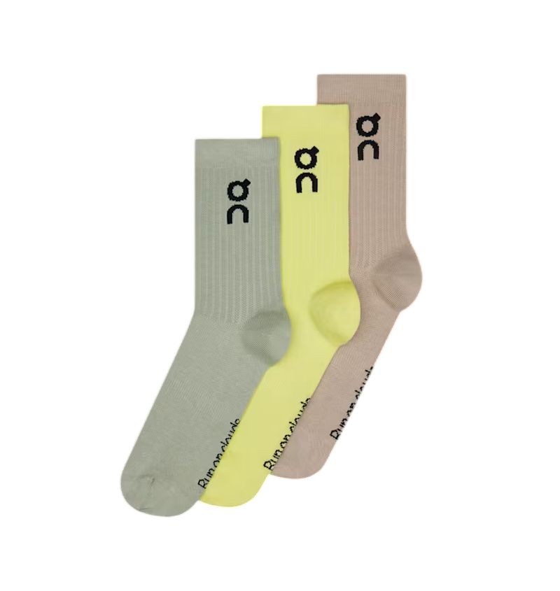 On Logo Sock High 3P - lemonade/tin On Logo Sock High 3P - lemonade/tin