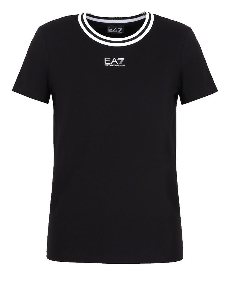 3DTT14_TJDZZ_1200-1 EA7 Woman Jersey T-Shirt - black