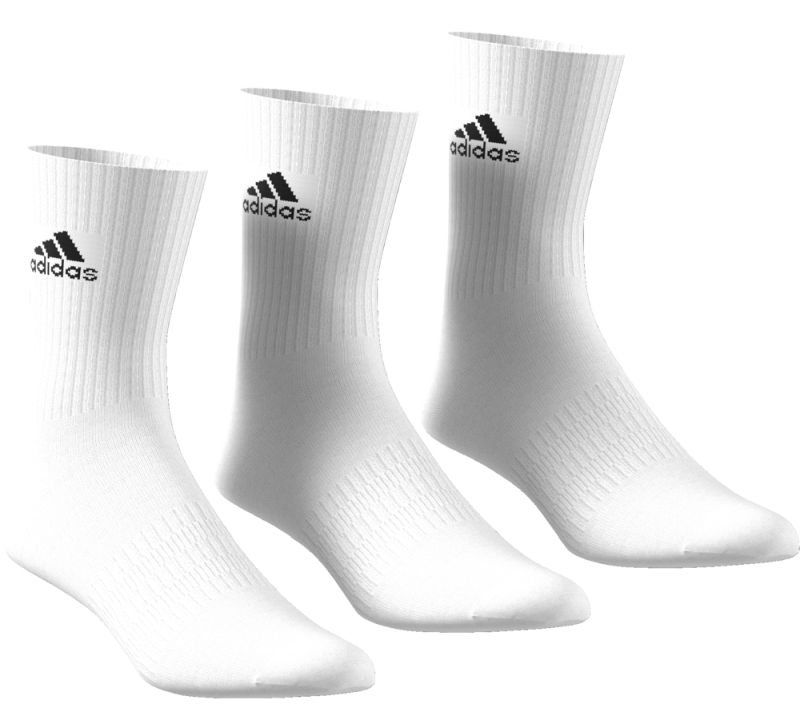 Adidas Cushion Crew 3PP - white/white/black Adidas Cushion Crew 3PP - white/white/black