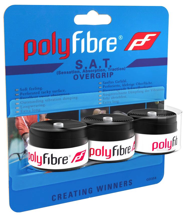Polyfibre S.A.T. Overgrip (3 szt.) - black
