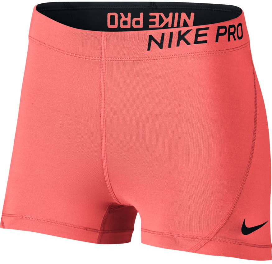 Nike Pro 3" Short - crimson pulse/white