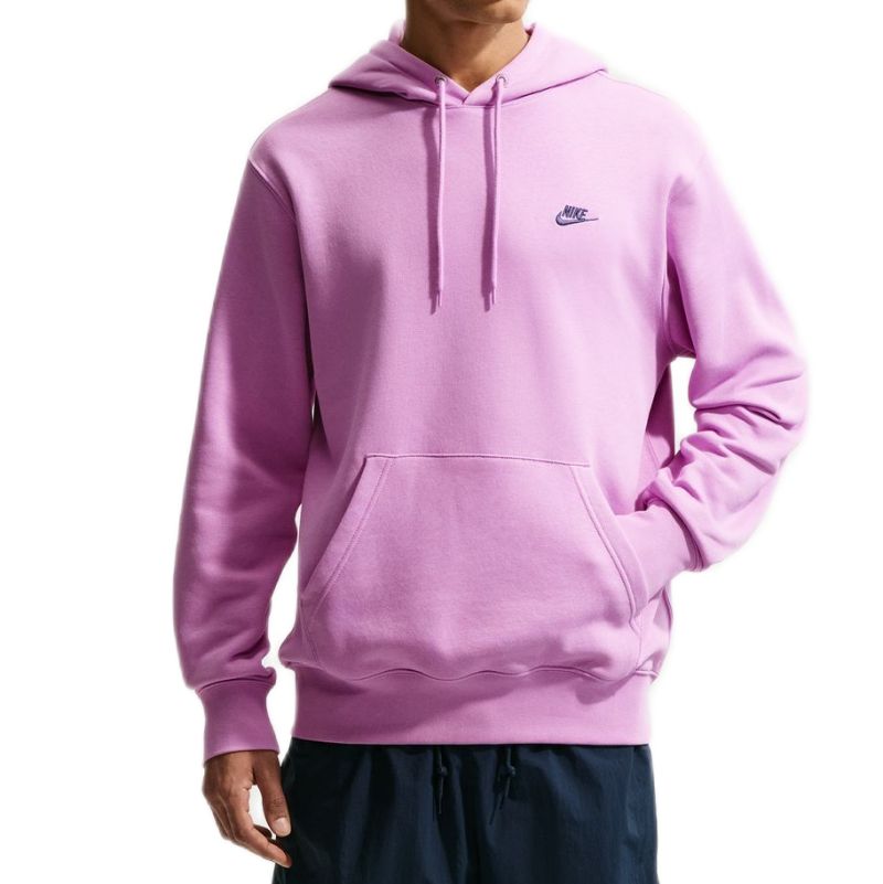 Nike Club Fleece Pullover - light magenta/white