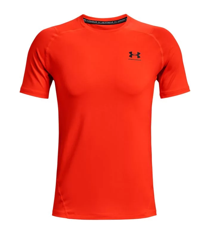 Under Armour Men's HeatGear Armour Fitted Short Sleeve M - phoenix fire/black Under Armour Men's HeatGear Armour Fitted Short Sleeve M - phoenix fire/black