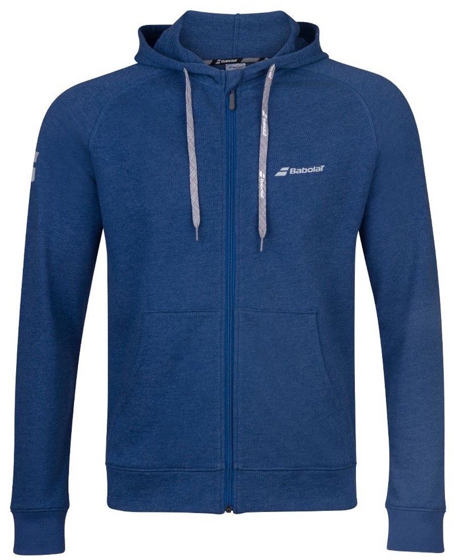 babolat-exercise-hood-jacket-boy-estate-blue-heather-1 Babolat Exercise Hood Jacket Boy - estate blue heather