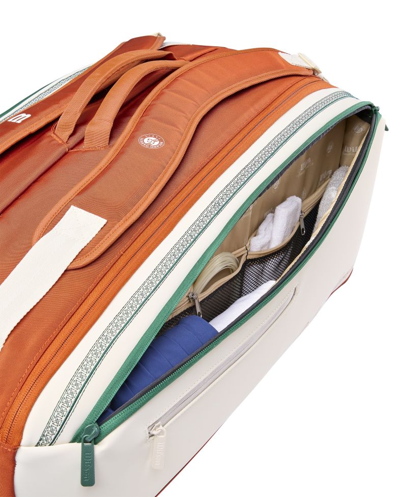 Wilson Roland Garros Super Tour 9PK 2026 - cream/clay/green