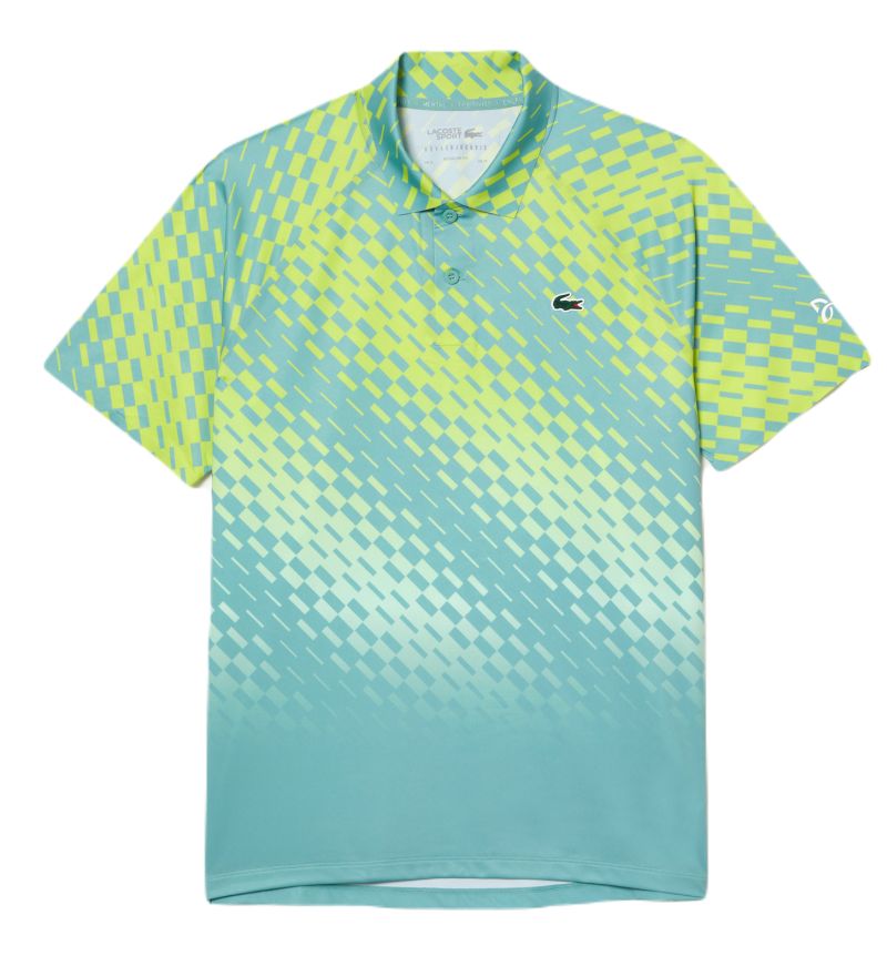 Lacoste Tennis x Novak Djokovic Player Version Polo Shirt - green/yellow/light gre Lacoste Tennis x Novak Djokovic Player Version Polo Shirt - green/yellow/light gre