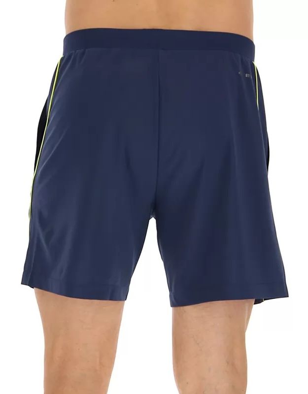 Lotto Superrapida V Short - dark denim/acid yellow