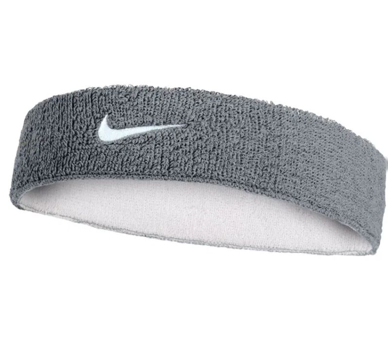 Nike Swoosh Reversible Headband - cool grey/white