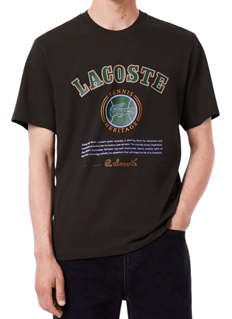 Lacoste Print Cotton - brown