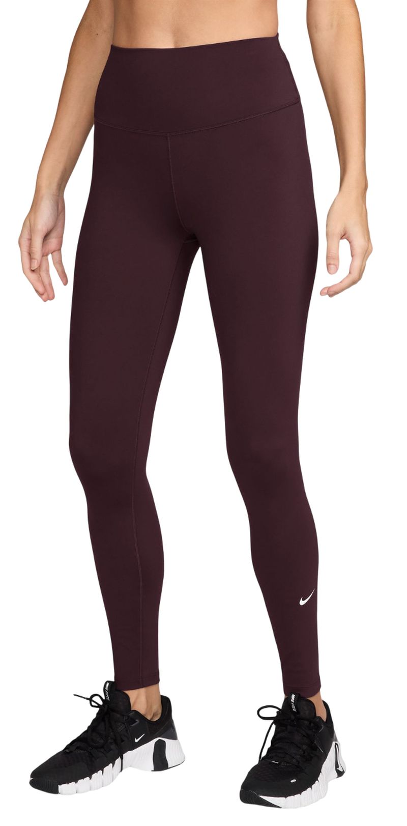 Nike One High-Waisted Full-Length - burgundy crush/white