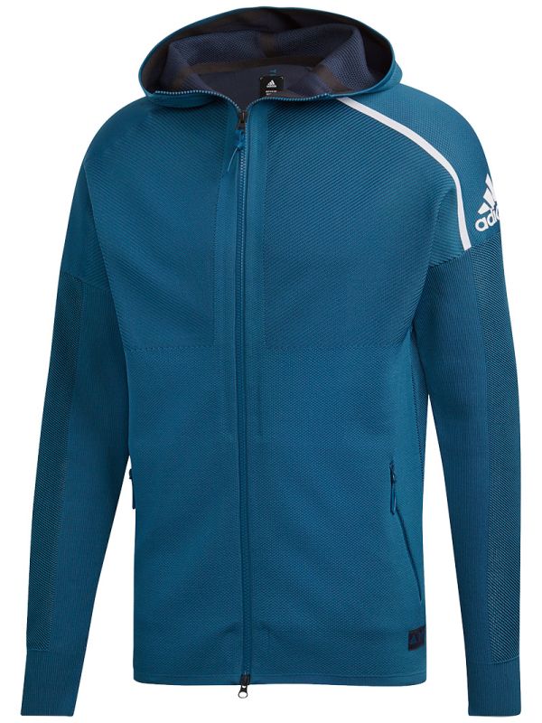 Adidas ZNE Parley Primeknit Hoodie - petrol night