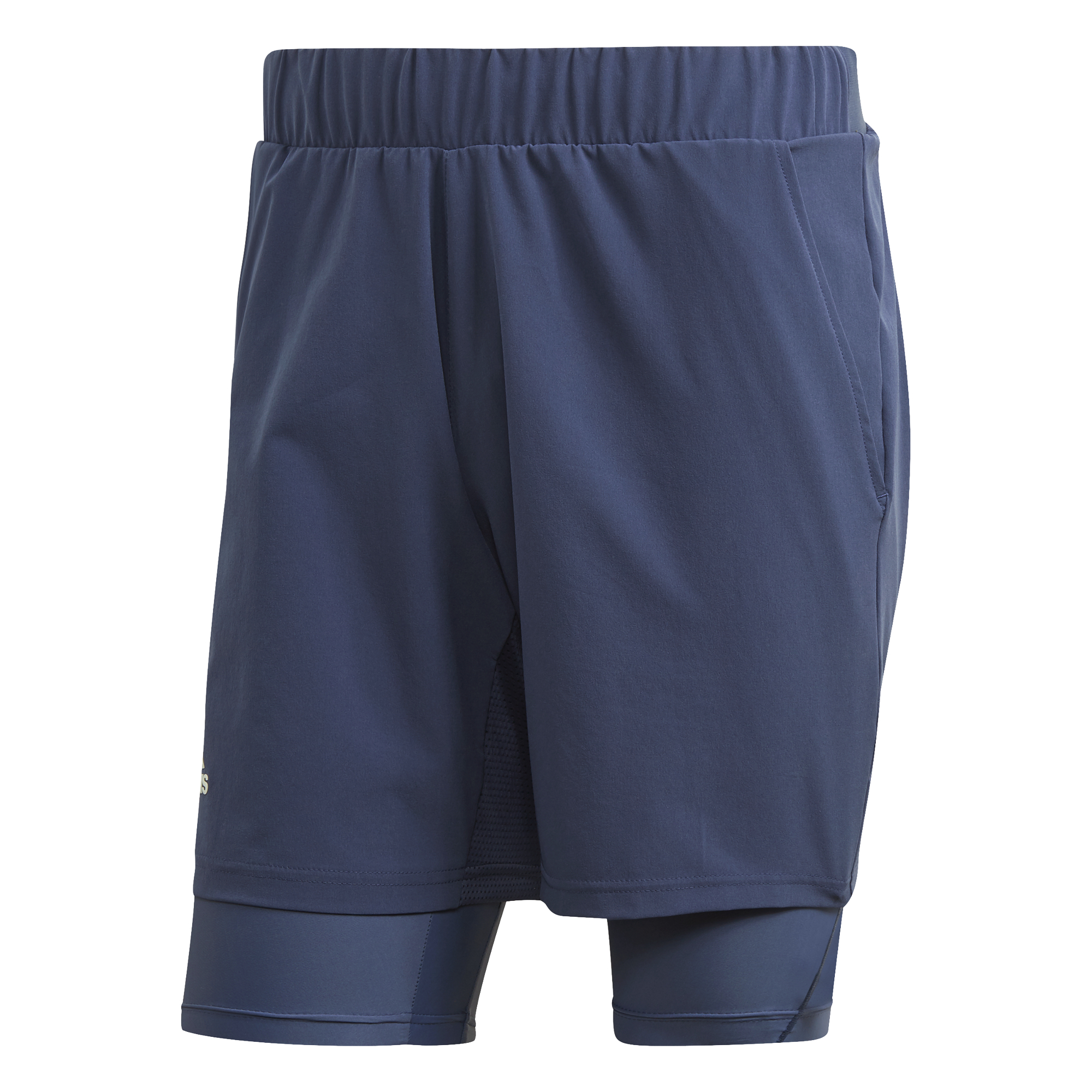 Adidas 2in1 Short Heat Ready 7in - tech indigo/dash green Adidas 2in1 Short Heat Ready 7in - tech indigo/dash green