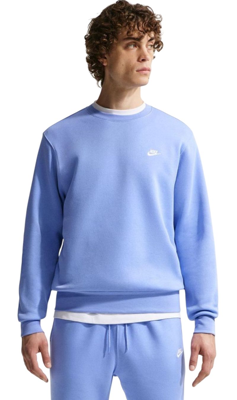 Nike Club Fleece Crew - royal pulse/white