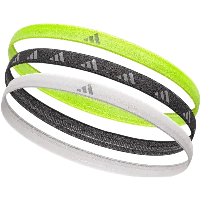 Opaska na głowę Adidas Hairband 3P - lucid lemon/black/silver reflective