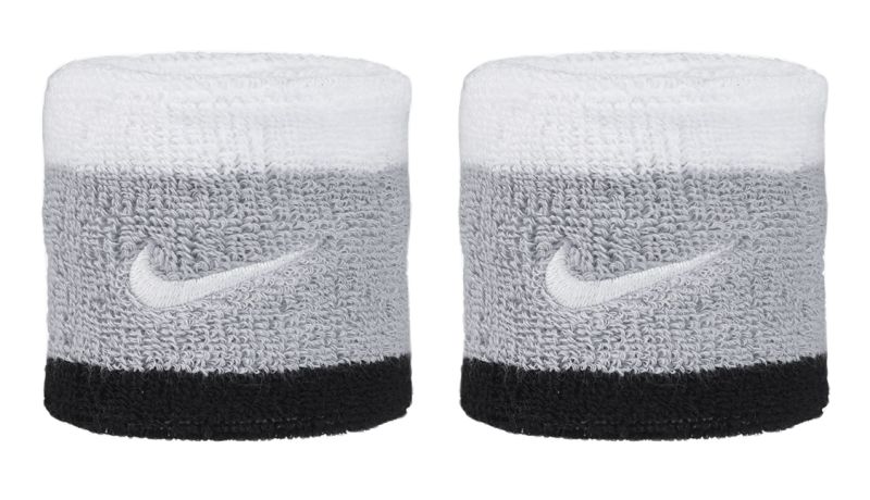 Nike Swoosh Wristbands - light smoke gray/black/white Nike Swoosh Wristbands - light smoke gray/black/white
