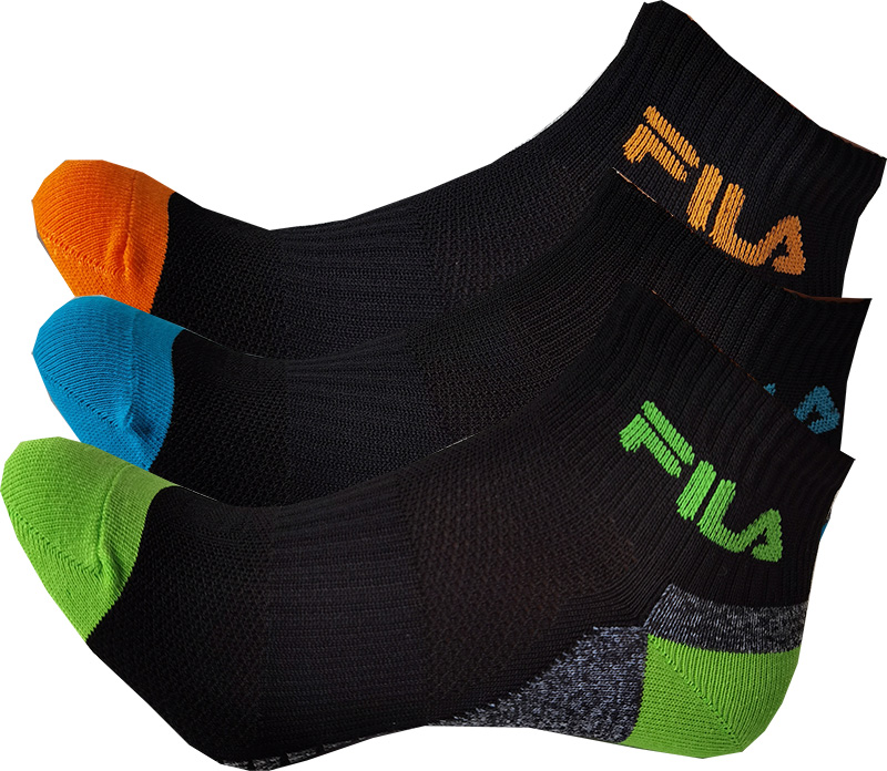 Fila Calza Cycling Socks 3P - shock black