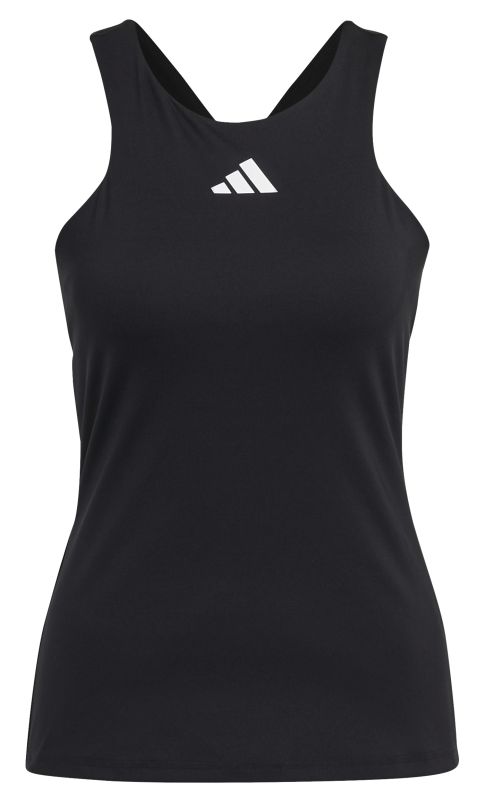 HS1657_2_APPAREL_Photography_Front-Center-View_white Adidas Y-Tank Top - black
