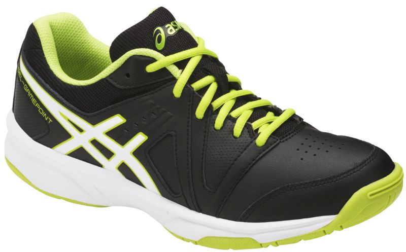 Asics Gel-Gamepoint GS - black/white/energy green
