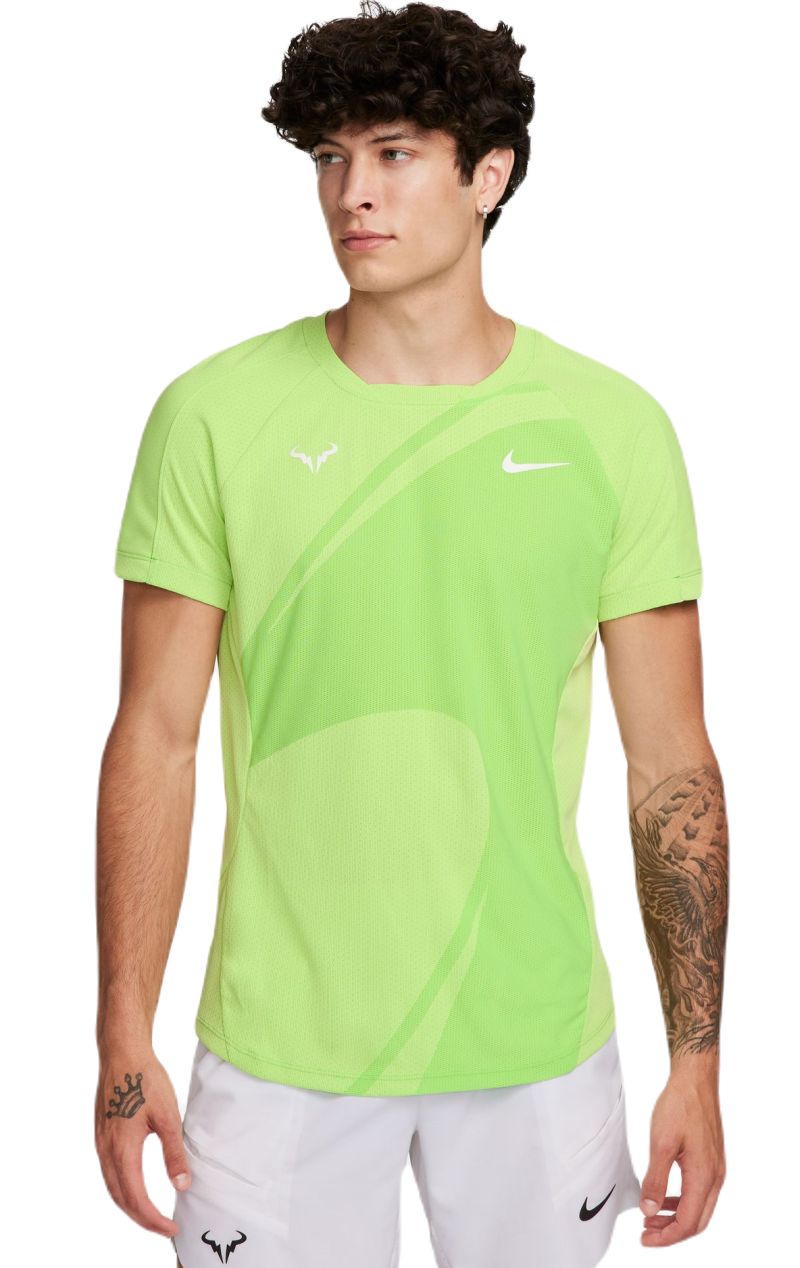 Nike Dri-Fit Rafa Tennis Top - action green/white