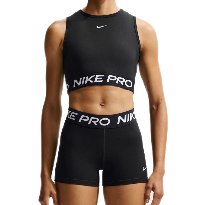 Nike Pro Dri-Fit Cropped Tank - black/white Nike Pro Dri-Fit Cropped Tank - black/white