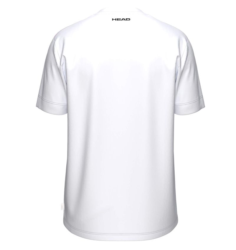 Head Boys Topspin - white/royal/tourquoise