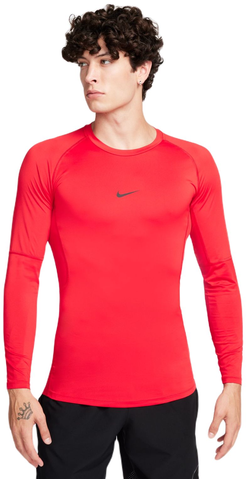 AURORA_FB7919-657_PHSFM001-2000 Nike Pro Dri-FIT Tight Long-Sleeve Fitness Top - university red/black
