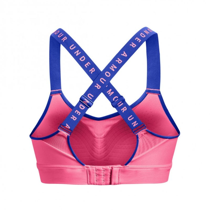 Under Armour Women's UA Infinity High Sports Bra - pink punk/versa blue