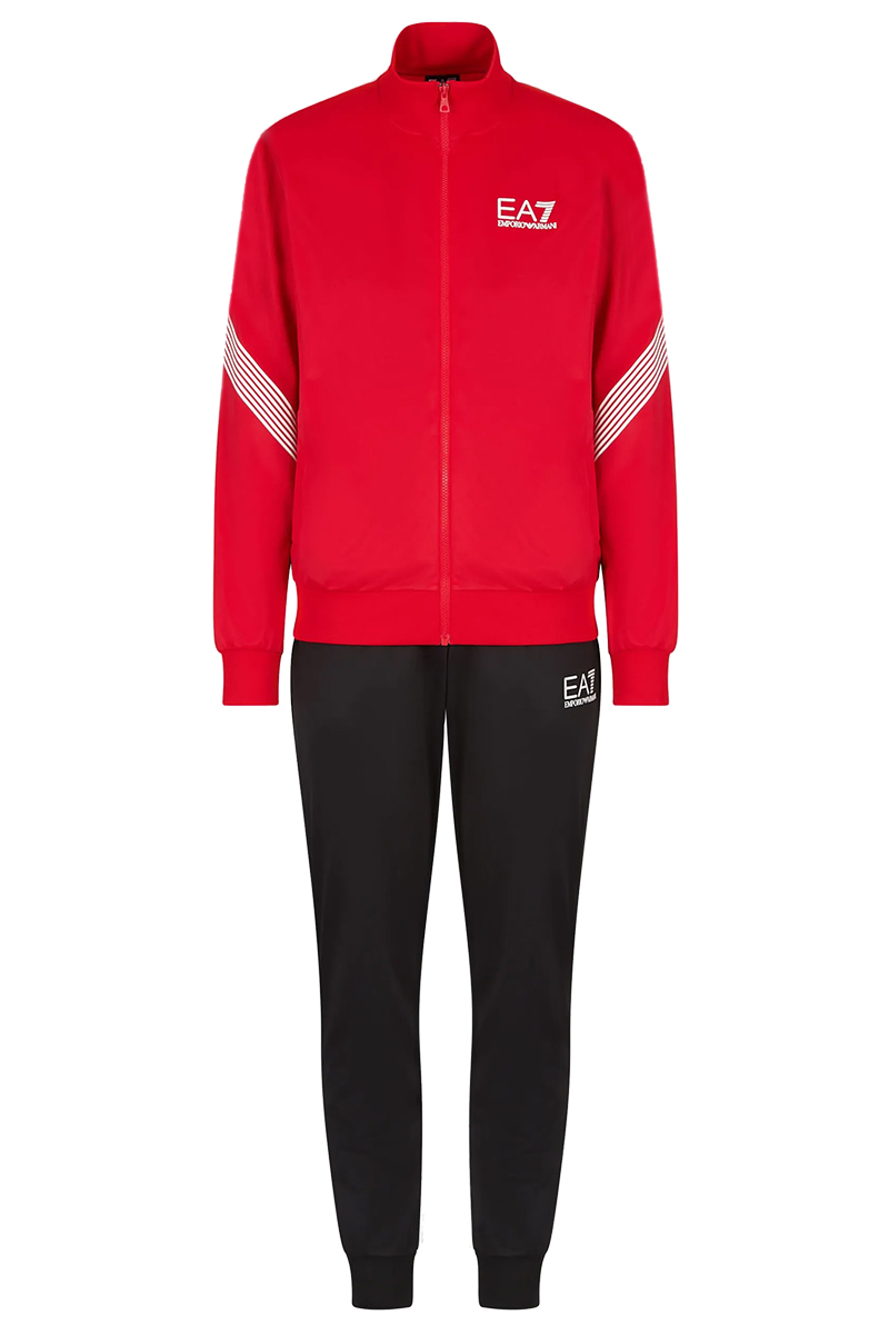 EA7 Man Jersey Tracksuit - red/black