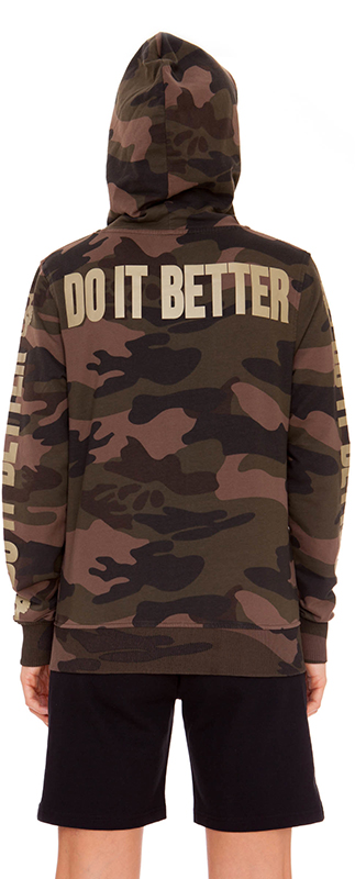 Hydrogen Do It Better FZ Hoodie - camouflage