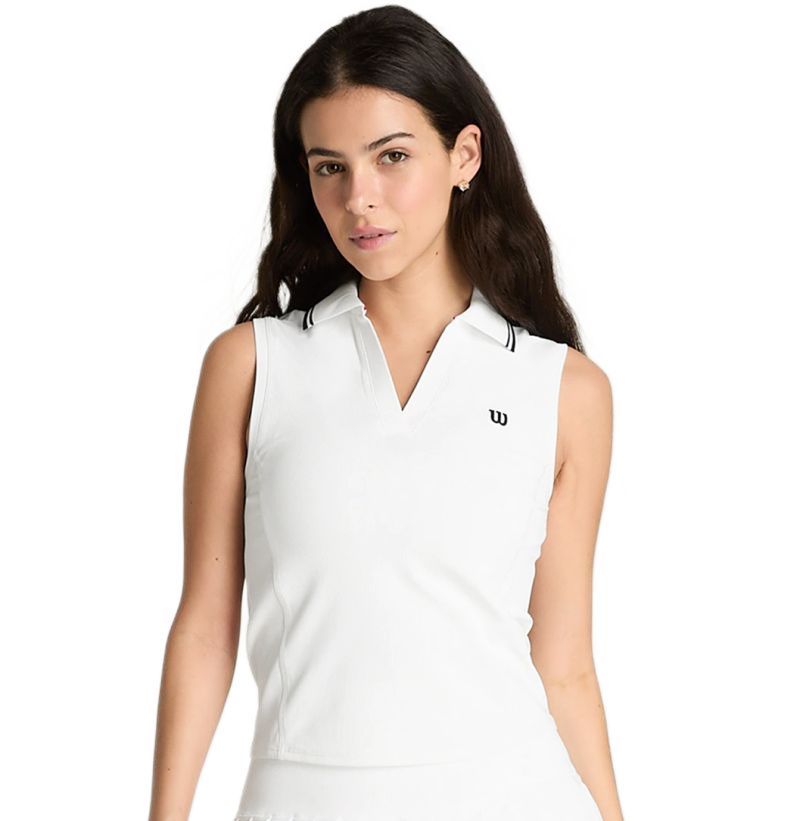 Wilson Rib Sleeveless - bright white Wilson Rib Sleeveless - bright white