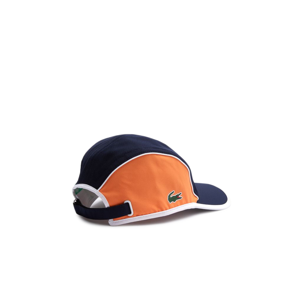 RK1076_CN3_24WIpndKrETeH38 Lacoste Men's SPORT Mesh Panel Light Cap - navy blue/orange/green/white