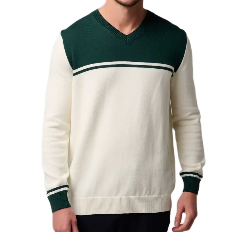 Roland Garros Heritage Sweater - ecru/green Roland Garros Heritage Sweater - ecru/green