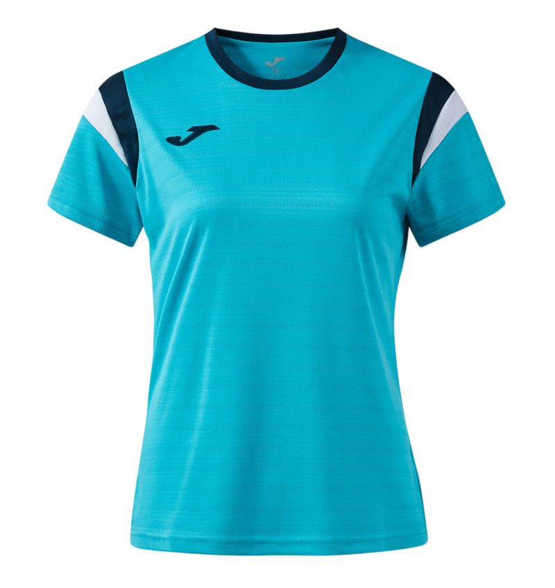 Joma Terra Short Sleeve - fluor turquoise/dark navy