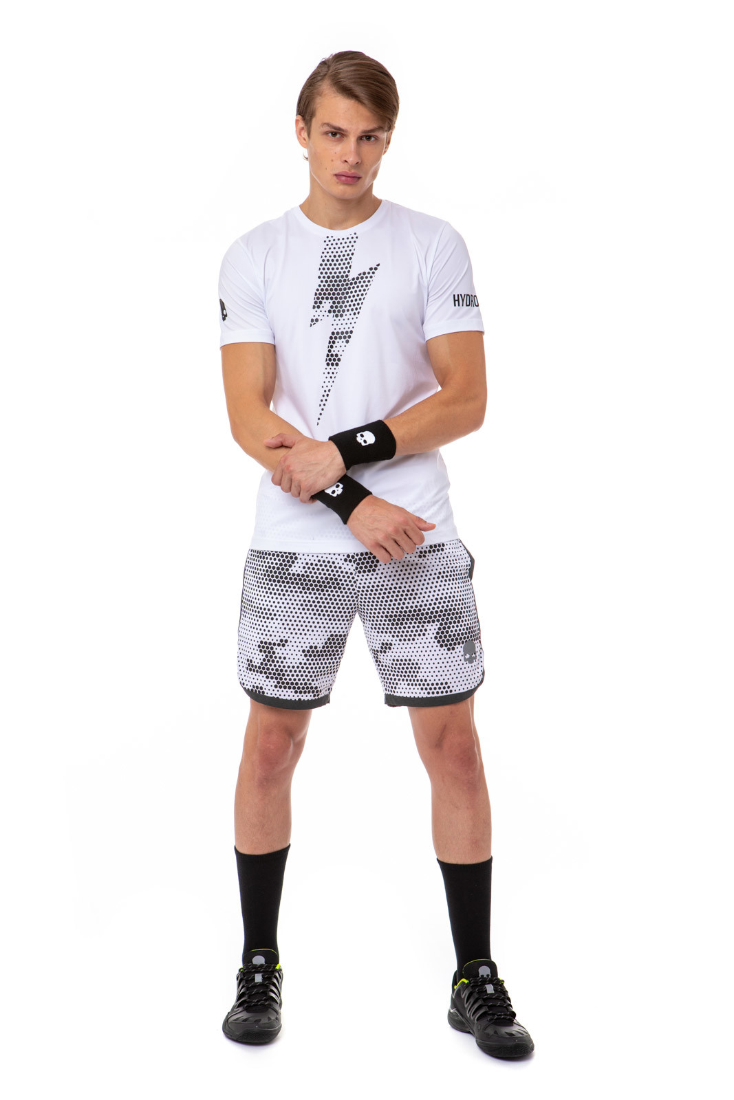Hydrogen Tech Thunderbolt Tee Man - white/black