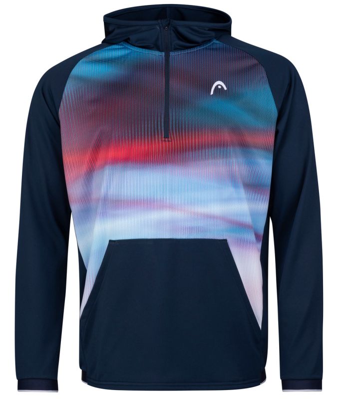 Head Power Hoodie B - dark blue/print vision