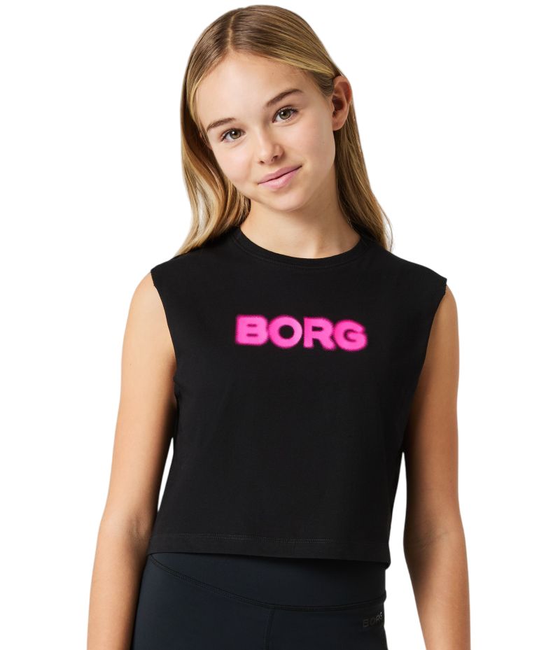 Björn Borg Cropped Tank - black beauty