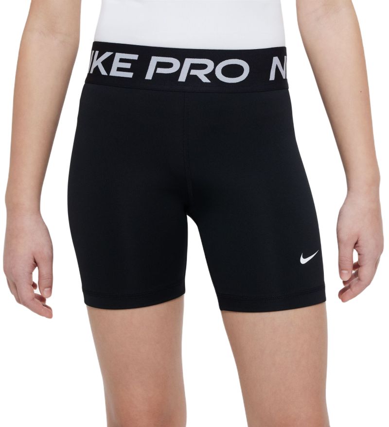 Nike Kids Pro Dri-Fit 5" Shorts - black/white