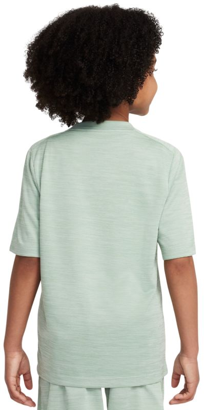 Nike Boys Multi Dri-FIT Short-Sleeve Top - steam/light silver/white