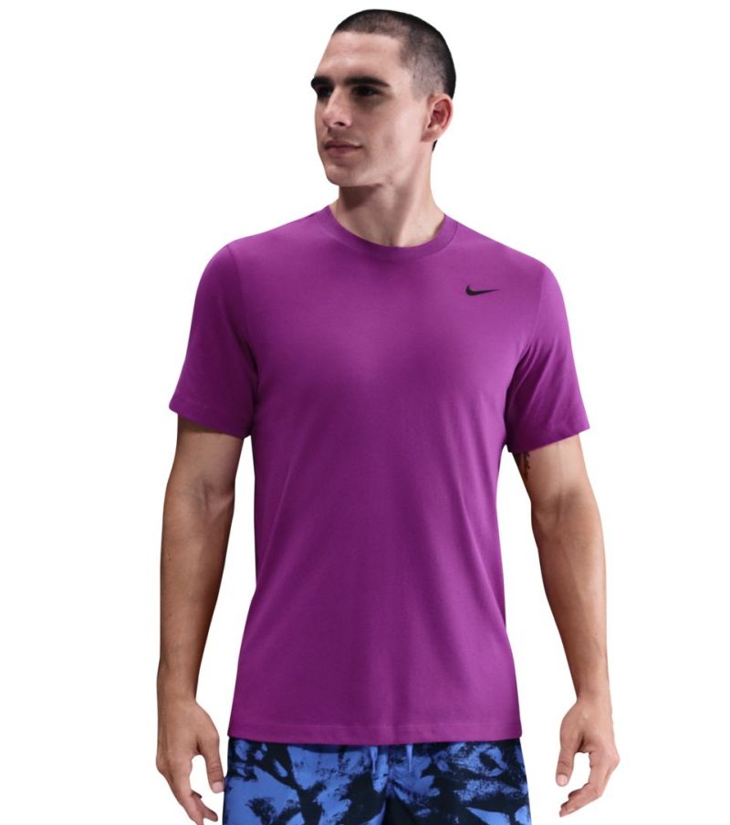 Nike Solid Dri-Fit Crew - bold berry/black